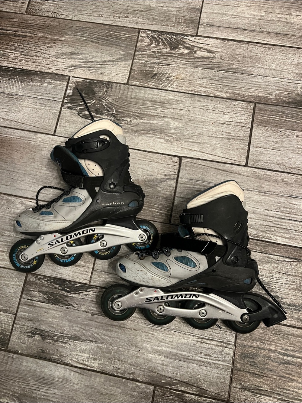 Salomon Women's Gray, Black & Blue Inline Skates